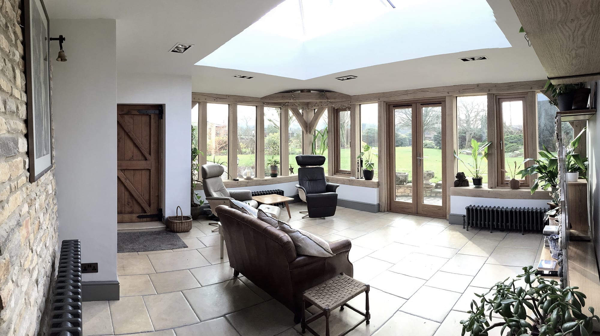 An additional room and new entrance for this family home within the green belt